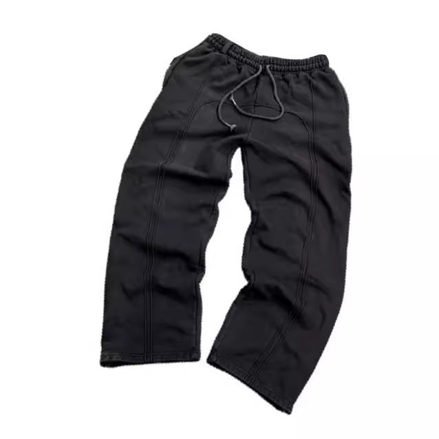 European And American Wholesale Cross-Border Elastic Rope Sweatpants Casual Pants High Street Hip-Hop Rap Street Wear Y2K