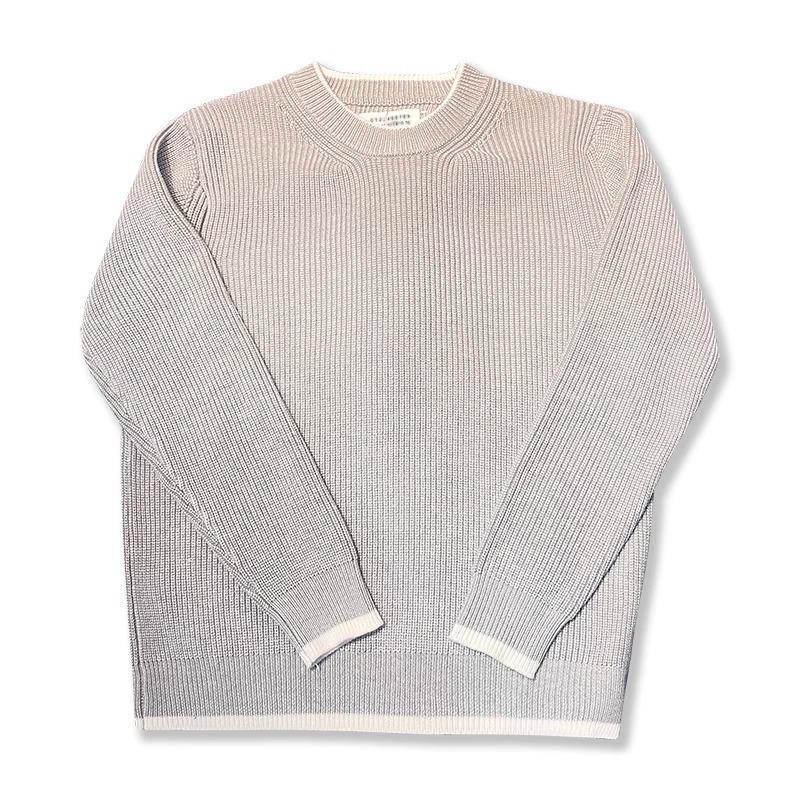 Sweater Wool Knitwear Autumn And Winter Fashion Street Trendy Round Neck Short-sleeved Pullover Loose Thickened Lazy Short