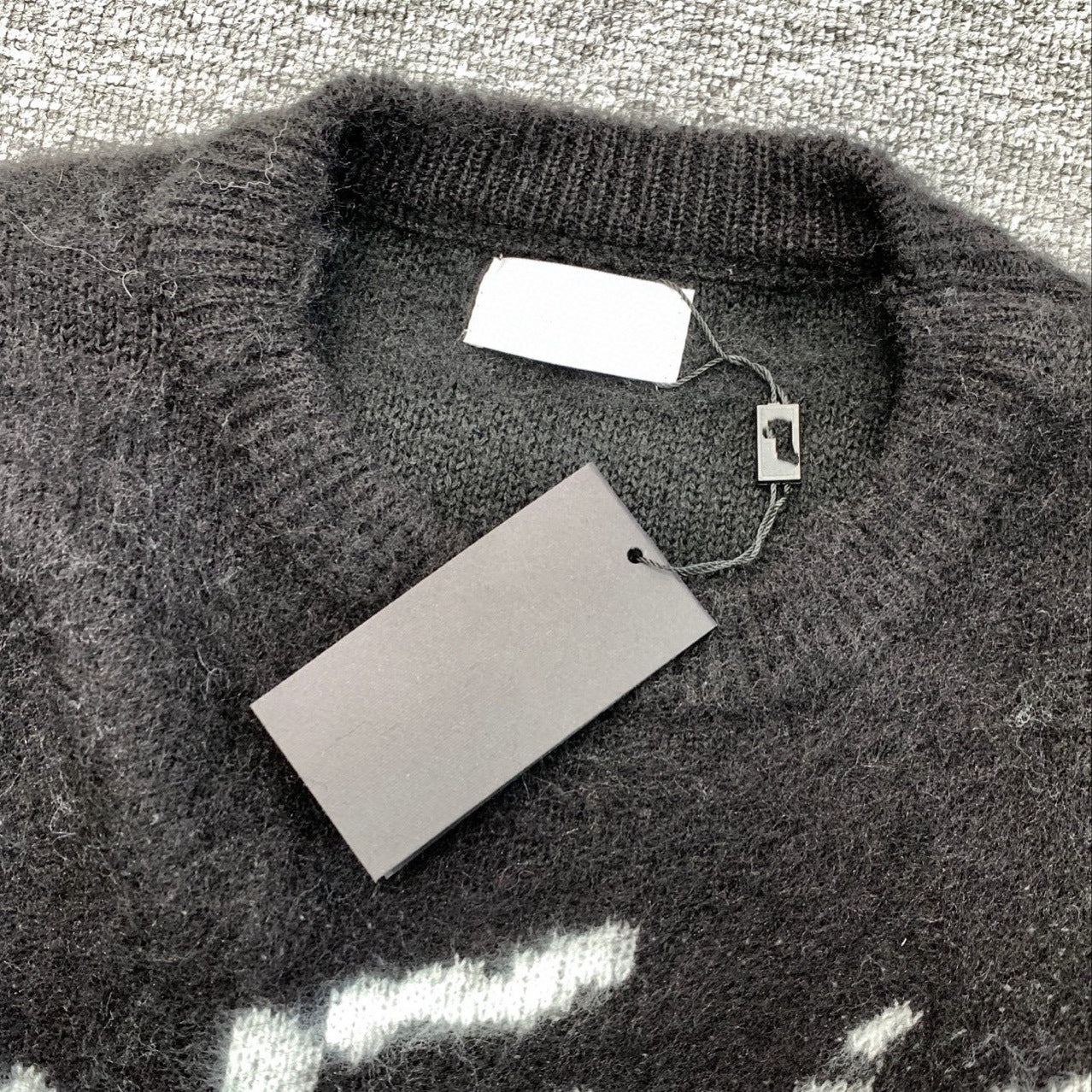 European Trendy Brand Autumn And Winter New Mohair Round Neck Sweater For Men And Women, High Version, Export Special Supply In Stock
