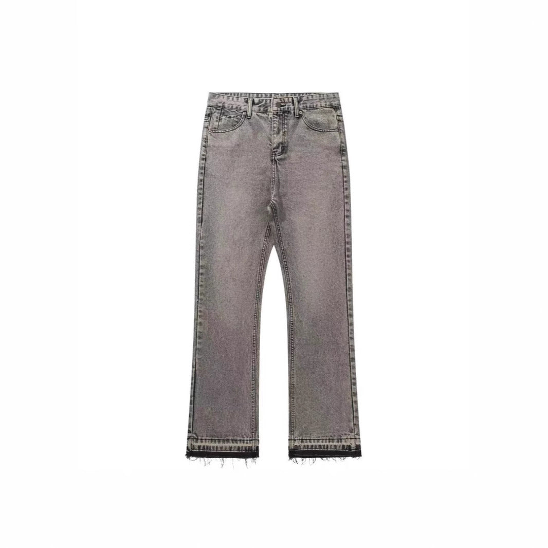 Cleanfit Bull King Gray Fringe CE Jeans Retro Cement Grey Trousers Jeans