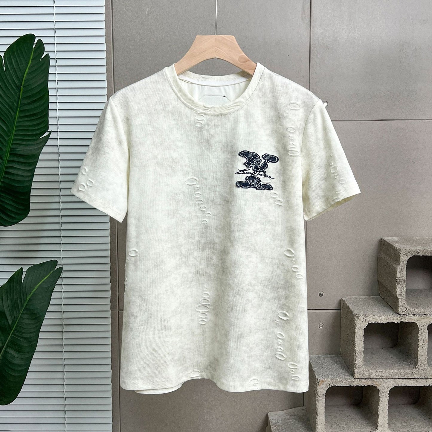 Cotton Heavy Trendy Brand Short-sleeved T-shirt 2025 Explosions Men And Women's Summer Niche New Loose Half-sleeved T-shirt Top