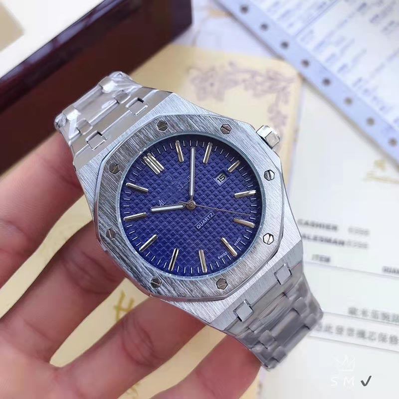 Royal Oak Steel Band Silicone New Men's Watch Business Quartz Waterproof Men's AP Fashion Trend Watch