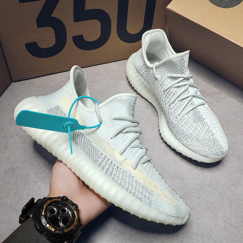 Coconut Shoes 350V2 Gypsophila White Angel Ice Blue And White Swan Akita Men's Shoes Summer Casual Trendy Shoes Sports Shoes