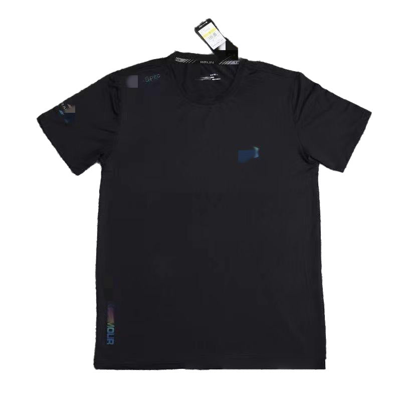 Summer Cross-Border Men's Sports Quick-Drying Ice Silk T-Shirt Outdoor Training Running Fitness Lightweight Large Size Casual Short-Sleeved