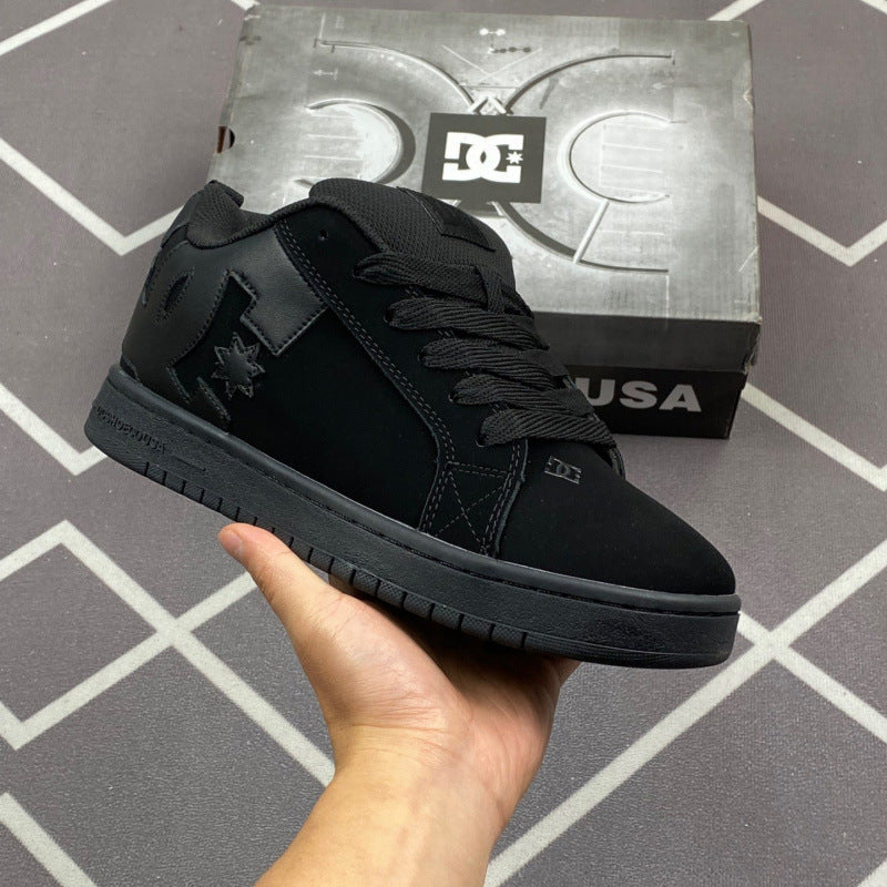 Cross-Border Dc Shoes Sneakers For Men And Women, European And American Style Export Large Size Casual Sports Shoes, Wide Version Cowhide Commuter Trendy Shoes