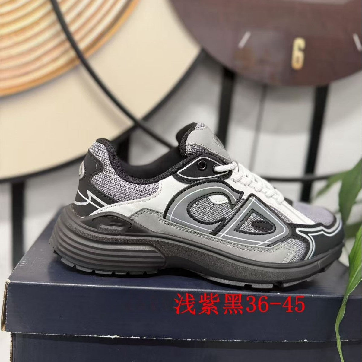 Putian Foreign Trade Cross-Border B30 Men's Sports Casual Low-Top Logo Summer Fashion Mesh Women's Running Dad Shoes