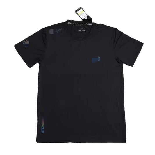 Summer Cross-Border Men's Sports Quick-Drying Ice Silk T-Shirt Outdoor Training Running Fitness Lightweight Large Size Casual Short-Sleeved